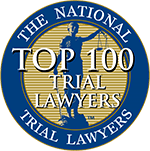 Logo Recognizing Heslin Law Firm's affiliation with National Trial Lawyers Top 100